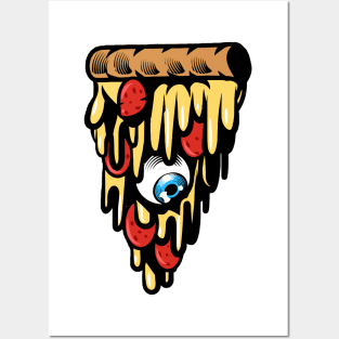 A Melting Pizza Graphic - unique and trending Posters and Art